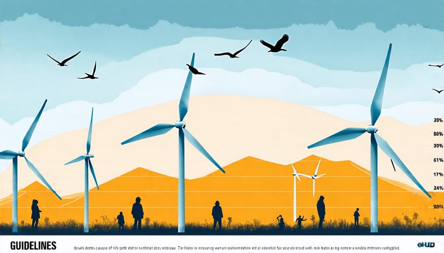 Infographic comparing bird mortality rates from wind turbines and other human activities