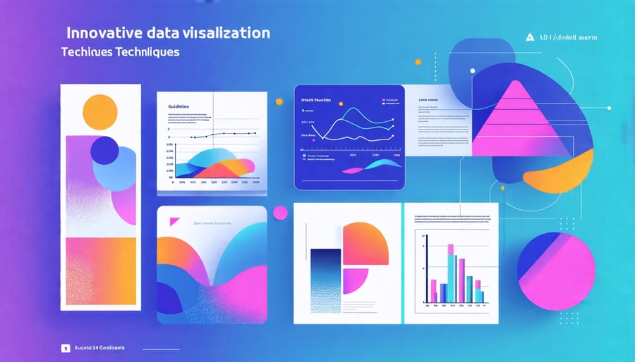 Infographic displaying advanced data visualization techniques for environmental data