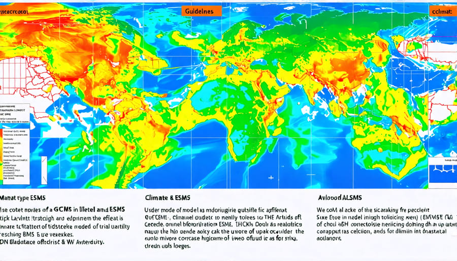 Illustrative comparison of General Circulation Models and Earth System Models